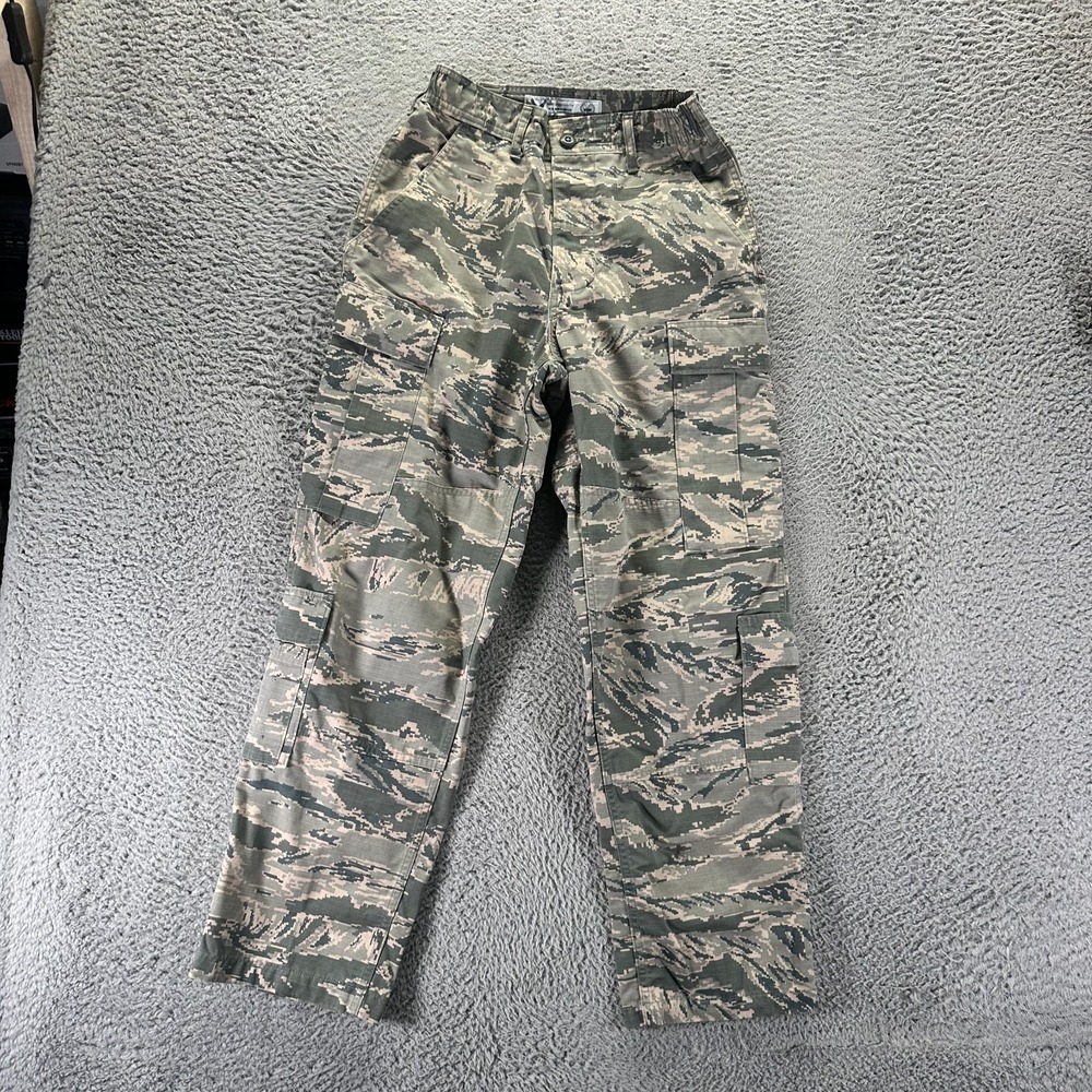 US Air Force Pant Womens 26x29 Green Camouflage Ripstop Cargo Straight Uniform